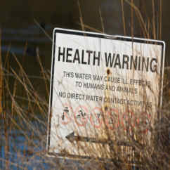 health warning sign